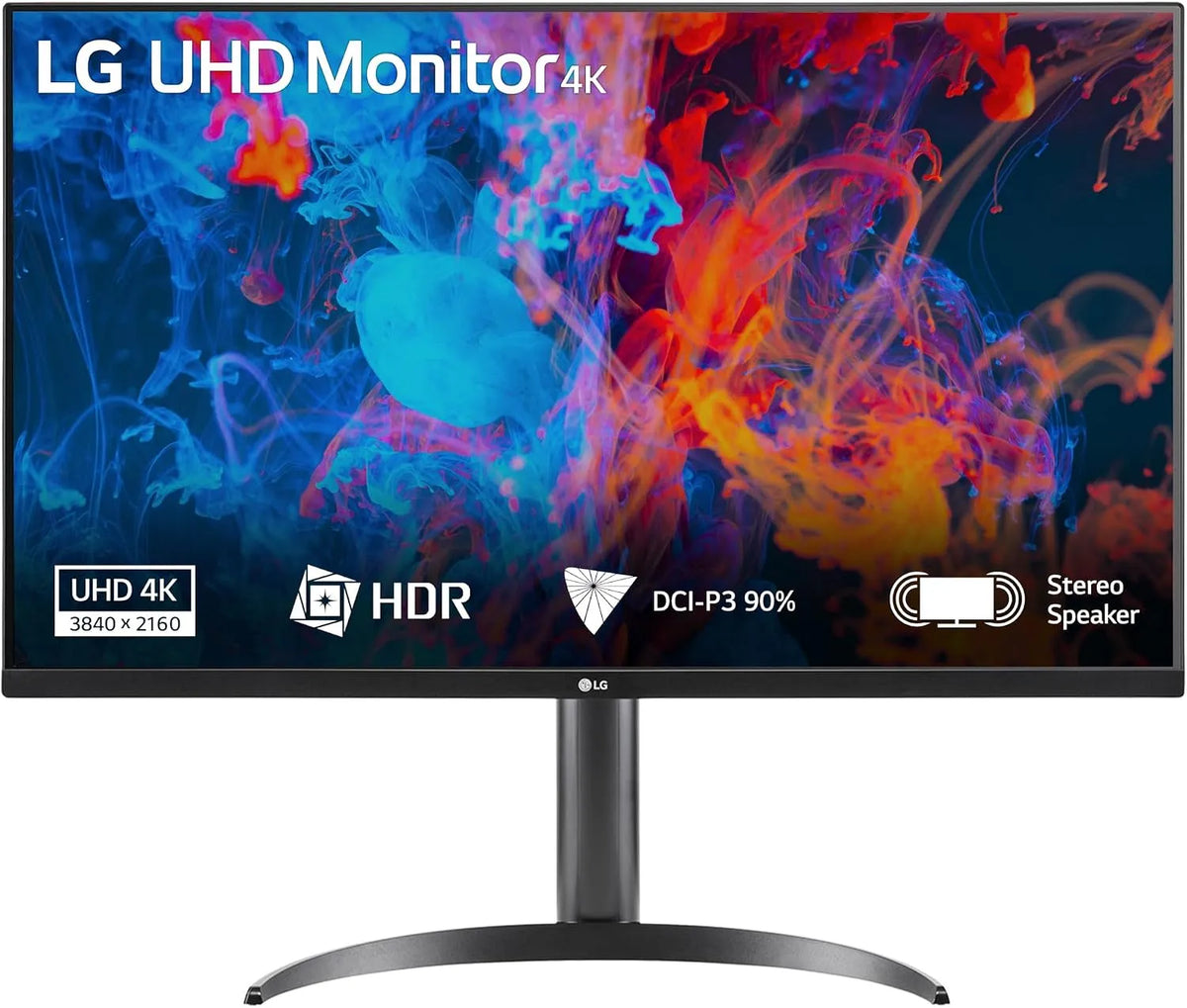 LG 32UR550K DCI-P3 Monitor, 32 pollici, 3840 × 2160, 4 ms, 60 Hz, HDR, 4K UHD, HDMI, nero, Speaker Stereo 10W, HDR 10, 90%, DisplayPort, 60Hz