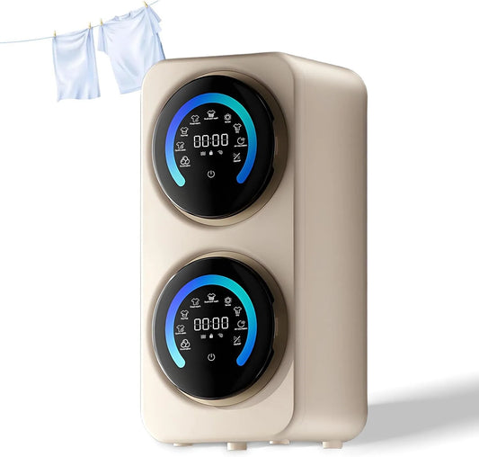 Lavatrice, 5 L, portatile, acciaio inox, cestello in Acciaio Inossidabile e capacità 3