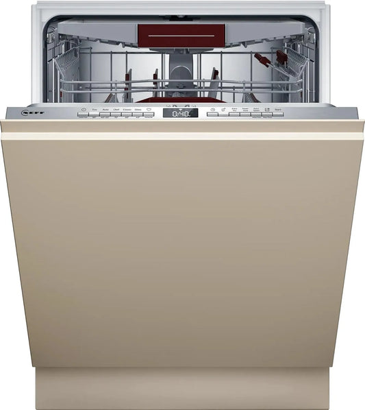 NEFF S155ECX15E Lavastoviglie, 60 cm, forte pulizia con Chef 70oC, cestello superiore, N 50, lavabile in lavastoviglie, Made in Germany, cassetto