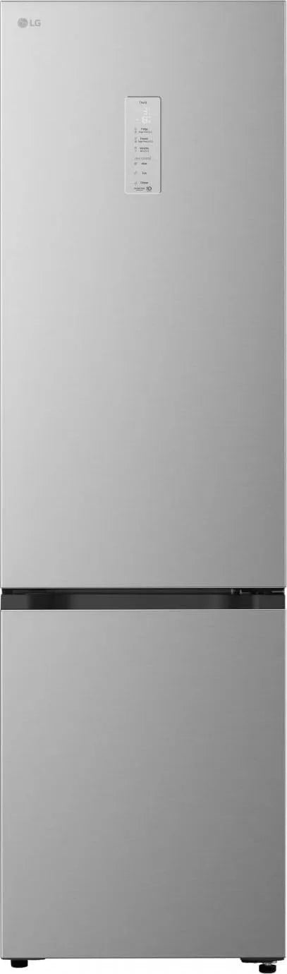 LG GBBS323CPY Frigorifero combinato, 375 L, classe energetica E, No Frost, libera installazione, frigo con congelatore, argento
