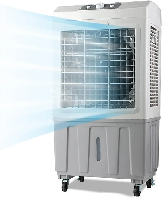 Dell Raffrescatore evaporativo, 70 L, industriale, 3 velocità, oscillazione, ampio serbatoio, professionale, Raffreddatore D'aria Evaporativo con