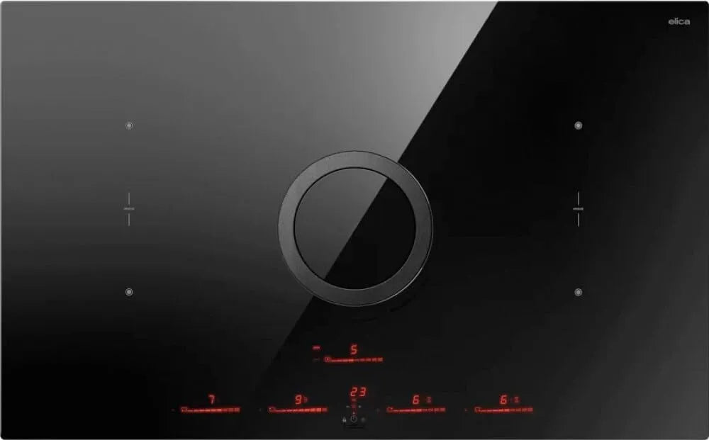 Piano cottura a induzione, piastra a induzione, Elica PRF0196328 BL, 83, nero, Black